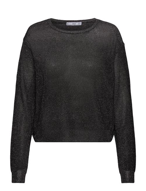 Crewneck Lurex Sweater Mango Black