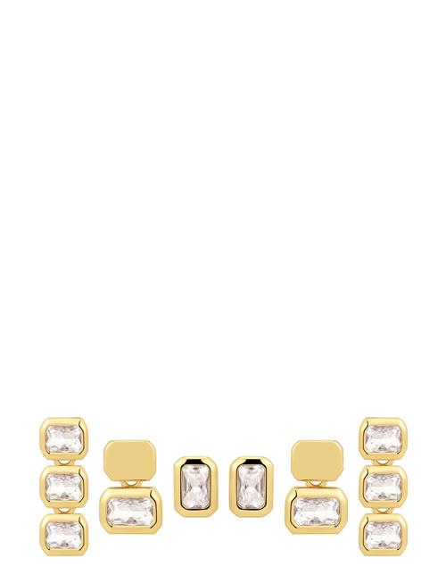 LUV AJ The Bianca Bezel Studs Set- Gold LUV AJ Gold