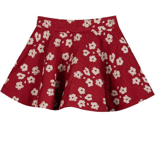 Se Tartine et Chocolat Casual nederdel med metallisk tråd, rød 5 Y  Rød  5 år  kvinde ved Babyshop