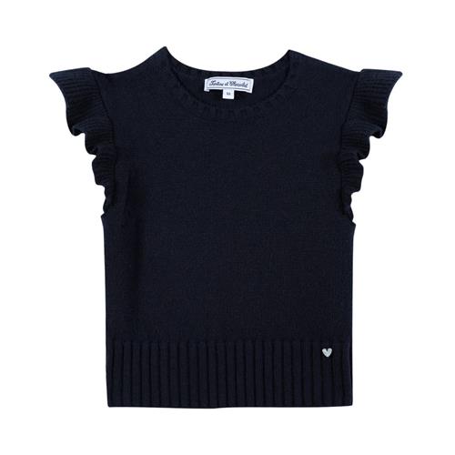 Tartine et Chocolat Strikket sweater i uld og kashmir Navy | Marine blå | 5 years