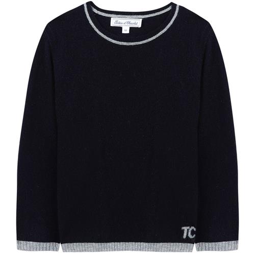 Tartine et Chocolat Kashmir-strikket sweater Navy | Marine blå | 6 years