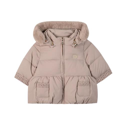 Tartine et Chocolat Pufferjakke i polyester Taupe 100 bomuldsfor | Brun | 3 years