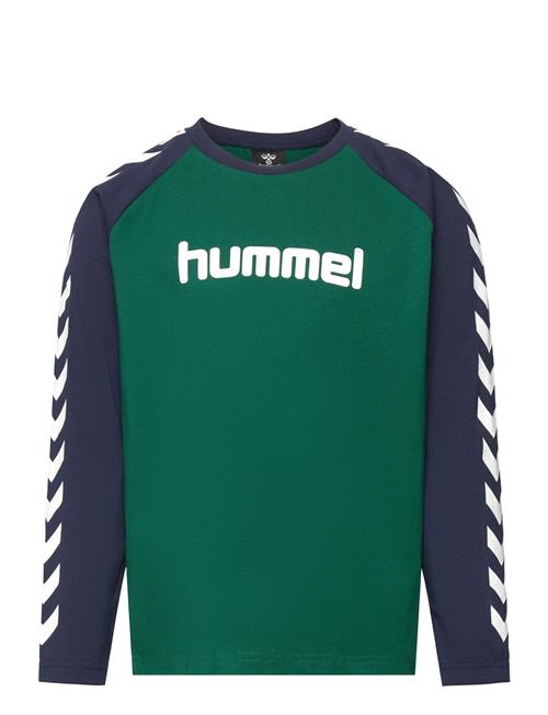 Hmlboys T-Shirt L/S Hummel Green