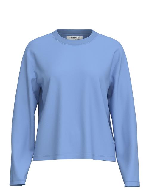 Selected Femme Slfessential Ls Boxy Tee Noos Selected Femme Blue