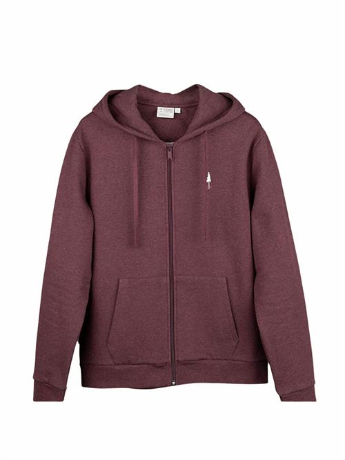 Se NIKIN Pullover 'TreeHoodie Zip'  bordeaux ved About You