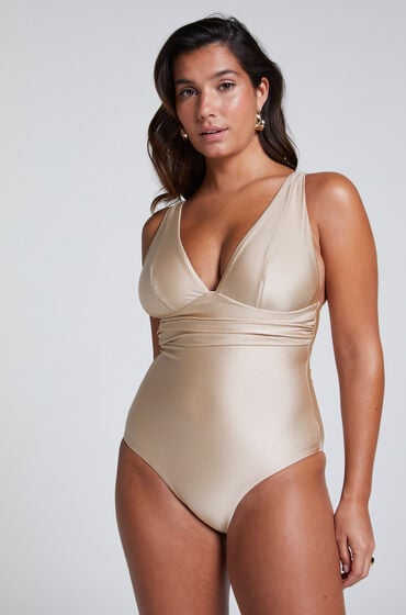 Hunkemöller Badedragt Shaping Luxe Beige