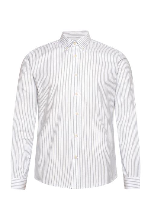 Striped Superflex Oxford L/S Lindbergh White