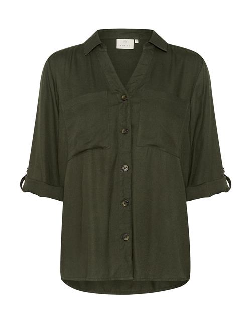 Kaffe Bluse 'Sille Utility'  oliven