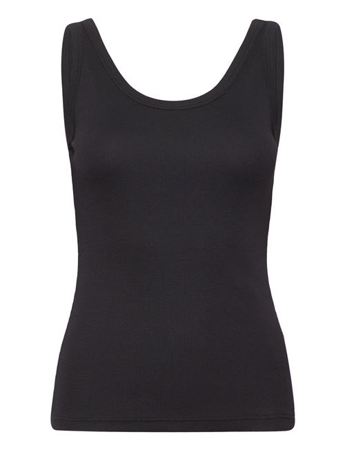 GANT Slim Ribbed Tank Top GANT Black