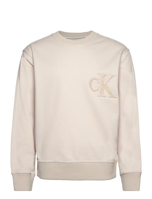 Calvin Klein Jeans Ck Chenille Crew Neck Calvin Klein Jeans Cream