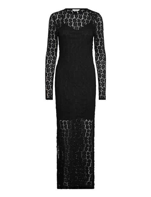 Vmivania Ls O-Neck Ankle Lace Dress Vma Vero Moda Black