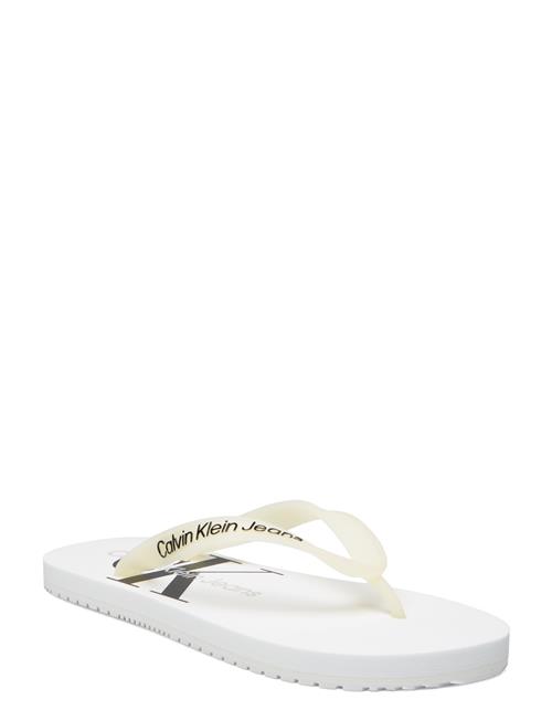 Calvin Klein Beach Sandal Monologo Tpu Calvin Klein White