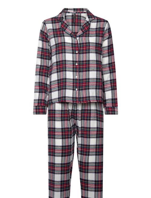 Hunkemöller Pj Flannel Twill Check Hunkemöller Red