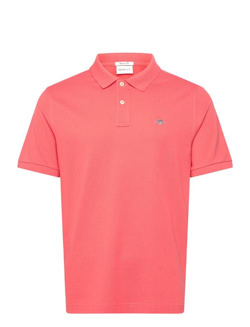 Reg Shield Ss Pique Polo GANT Pink