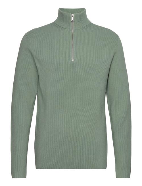 Half Zip Rib Knit Lindbergh Green