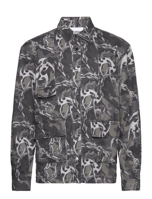 Camo Printed Utility Shirt HAN Kjøbenhavn Grey