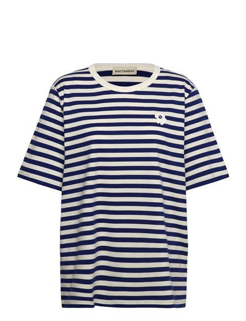 Marimekko Tasaraita Unisex Unikko Ss Marimekko Navy