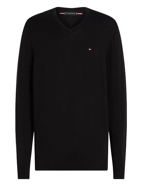 Tommy Hilfiger Essential Cotton V Neck Tommy Hilfiger Black