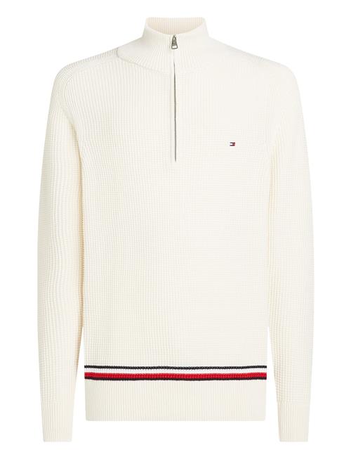 Structure Global Stripe Zip Mock Tommy Hilfiger Cream