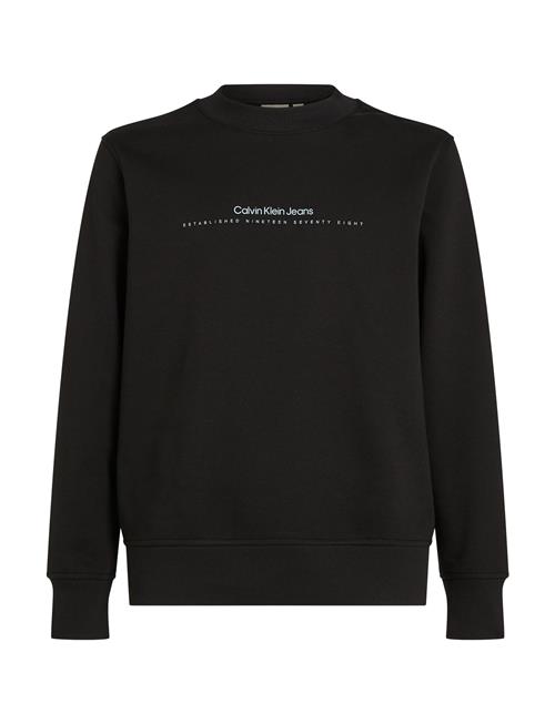 Calvin Klein Jeans Minimal Logo Crew Neck Calvin Klein Jeans Black