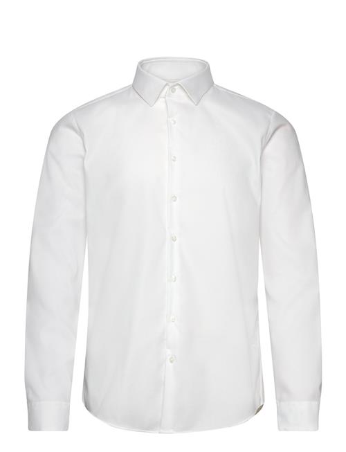 Non Iron Tonal Strct Slim Shirt Calvin Klein White