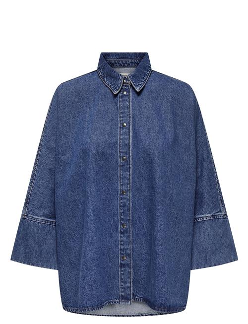 ONLY Onlgrace 3/4 Dnm Shirt Cro Noos ONLY Blue