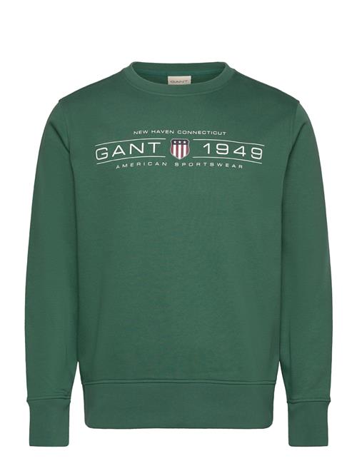 GANT Graphic C-Neck Sweat GANT Green