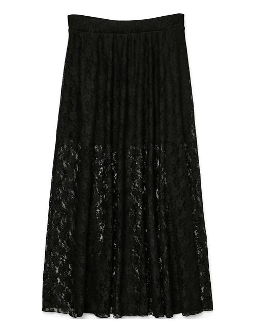 Vero Moda Vmnelda Hw Long Lace Skirt Jrs Exp Vero Moda Black