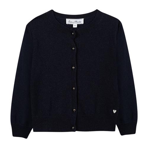 Tartine et Chocolat Cardigan i uld-kashmir-blanding Navy | Marine blå | 5 years