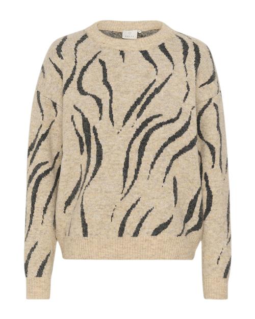 Se Kaffe Pullover 'Billie'  beige-meleret / sort ved About You