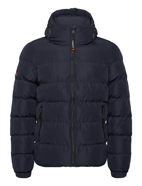 Hooded Sports Puffer Jacket Superdry Navy