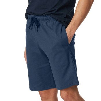 Schiesser Mix and Relax Cotton Bermuda Shorts Blå bomuld Small Herre