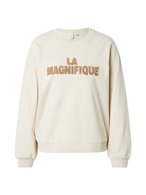 Se VERO MODA Sweatshirt 'VMCLORA'  ecru / lysebrun ved About You