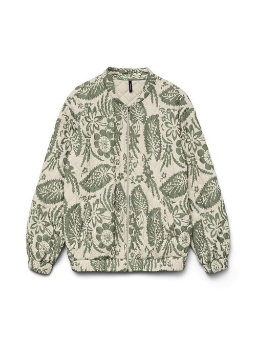 VERO MODA Overgangsjakke 'SAGA'  beige / grøn