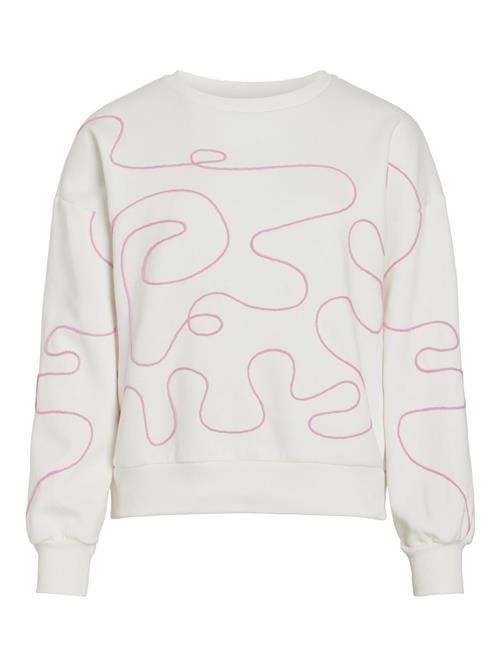 Se VILA Sweatshirt  fuchsia / hvid ved About You