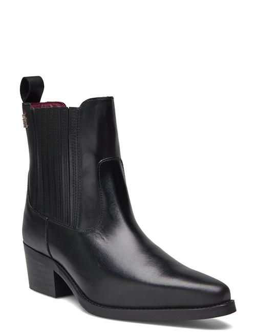 Th Leather Cowboy Boot Tommy Hilfiger Black