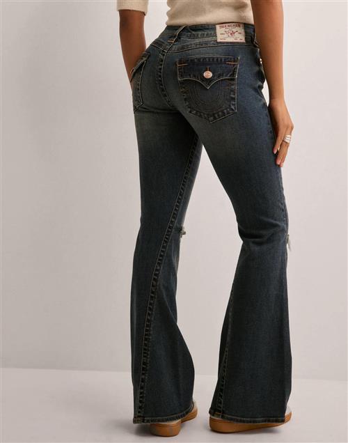 True Religion - Blå - Joey Low Rise FLARE_ Flap