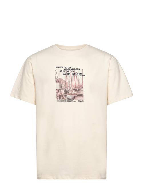 Nyhavns Kanal Organic Tee Clean Cut Copenhagen Cream