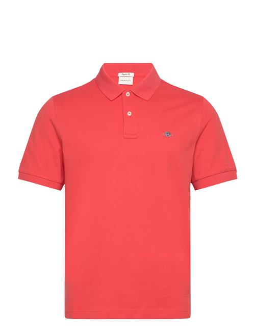 Reg Shield Ss Pique Polo GANT Orange