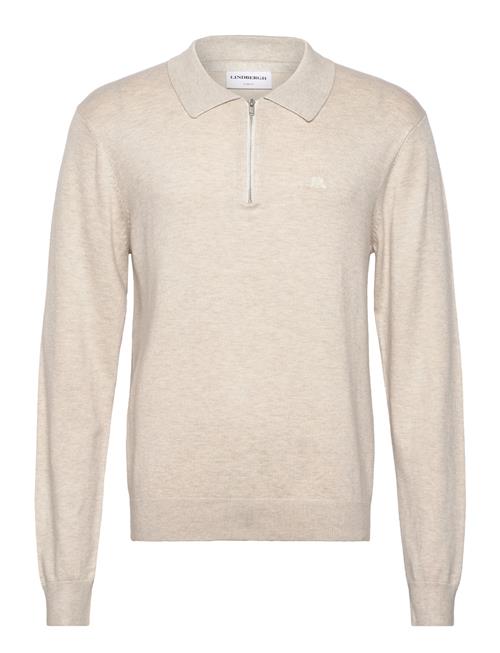 Ecovero L/S Zip Polo Lindbergh Cream