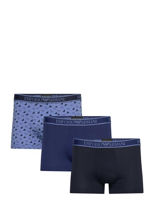 Emporio Armani Men's Knit 3-Pack Trunk Emporio Armani Blue