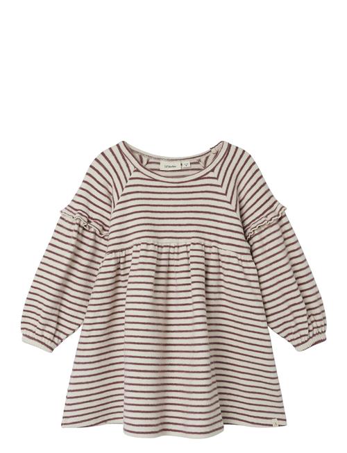 Lil'Atelier Nmfthoro Ls Dress Stripe Lil Lil'Atelier Burgundy