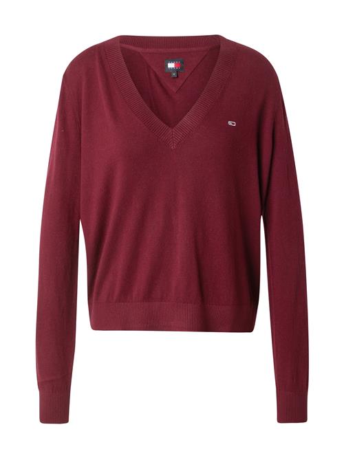 Tommy Jeans Pullover 'ESSENTIAL'  burgunder