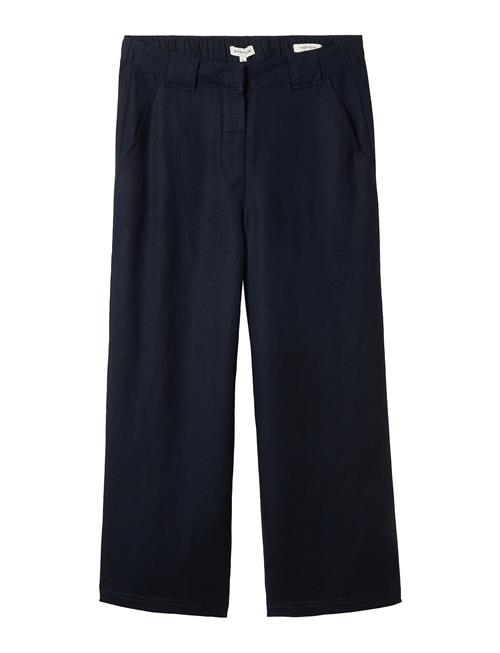 Tom Tailor Culotte Linen Pants Tom Tailor Navy