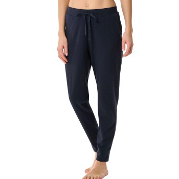 Schiesser Mix and Relax Long Cuffs Pants Mørkblå bomuld X-Small Dame