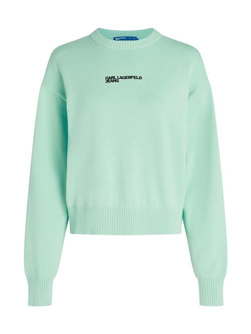 Se KARL LAGERFELD JEANS Pullover  pastelgrøn / sort ved About You