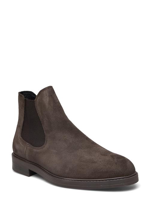 Selected Homme Slhblake Suede Chelsea Boot Noos Selected Homme Brown