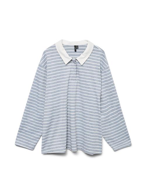 Vero Moda Curve Shirts 'VMAlma'  røggrå / hvid