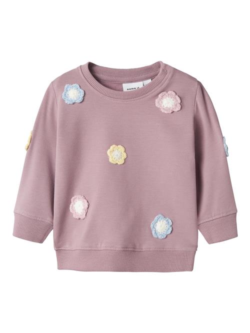 NAME IT Sweatshirt 'NBFTella'  lyseblå / gul / lysviolet / hvid