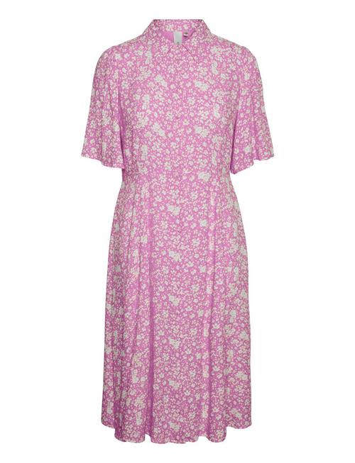 Yasstelli 2/4 Midi Shirt Dress S. YAS Purple